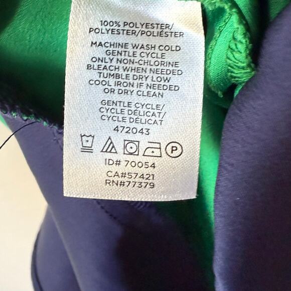 Ann Taylor Size XXL green Blue blouse short sleeved - Picture 6 of 8